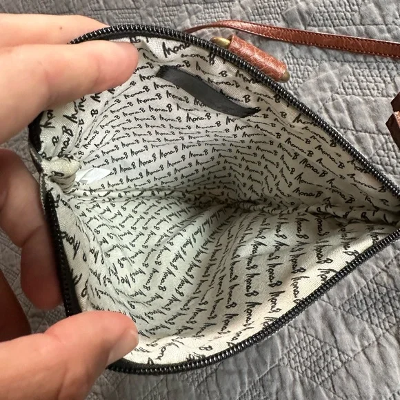 Mona B Two-Tone Canvas Crossbody Bag - Picture 8 of 8